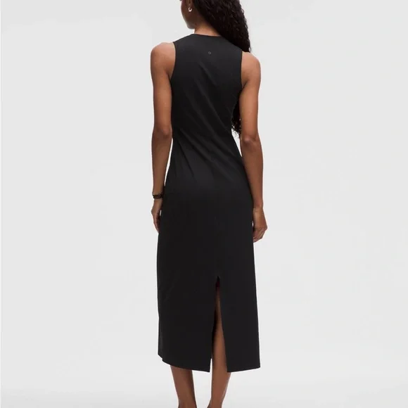 lululemon athletica Black Sleeveless Crew Midi Dress - Picture 2 of 8